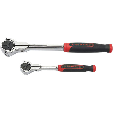 GearWrench® 2-Piece, 72 Tooth Dual Material Roto Ratchet Set, 1/4